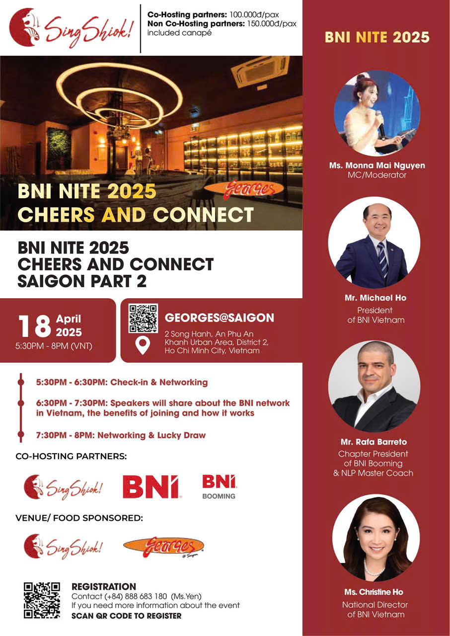 BNI NITE 2025 – CHEERS AND CONNECT (SAIGON PART 2)