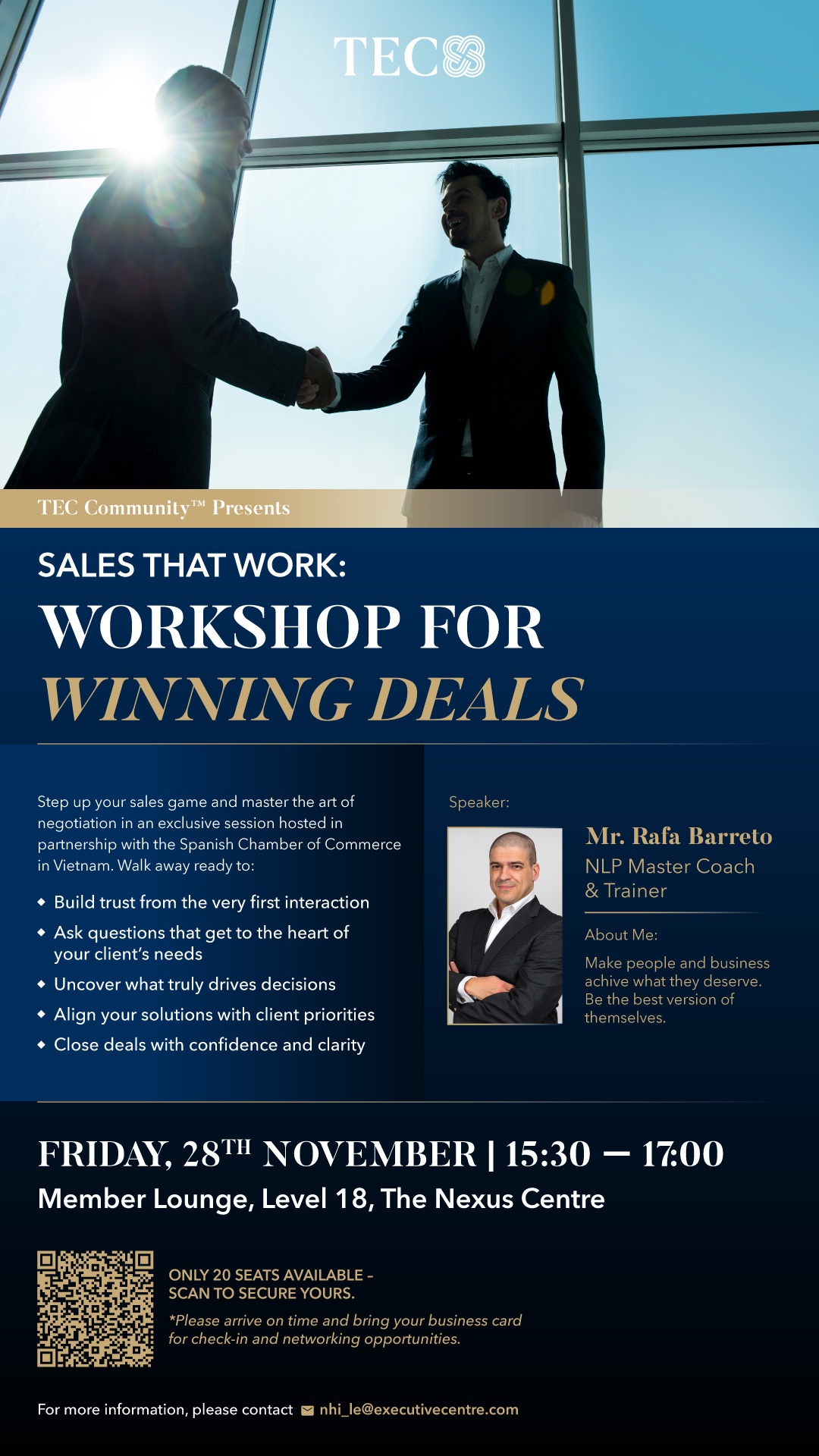 NGHỆ THUẬT ĐÀM PHÁN: WORKSHOP “CHỐT DEAL THÀNH CÔNG”